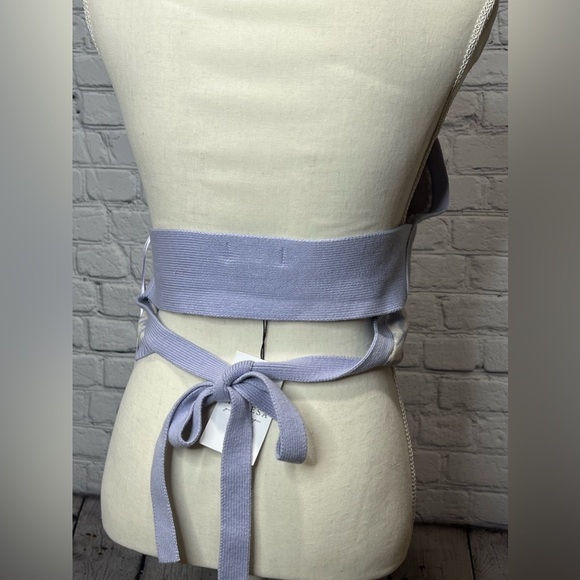 NWT promesa purple houndstooth knit halter top size large - Picture 7 of 9